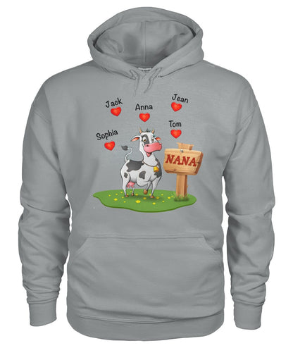 Custom names Cow Lovers - unisex  t-shirt for Mother's day