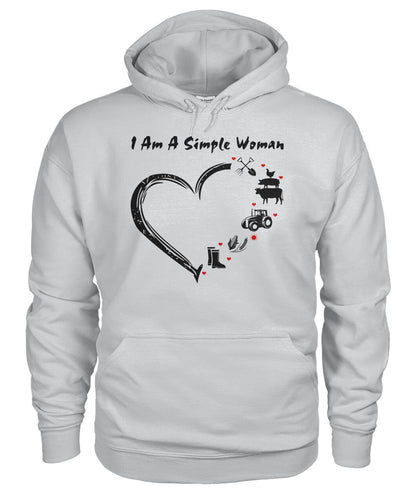 I  am a simple woman unisex  t-shirt , Hoodies - myfunfarm