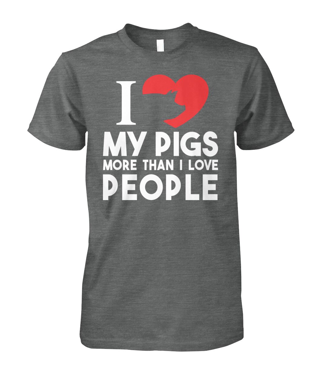 i love pig more than i love people - Men's and Women's t-shirt , Vneck, Hoodies - myfunfarm - clothing acceessories shoes for cow lovers, pig, horse, cat, sheep, dog, chicken, goat farmer