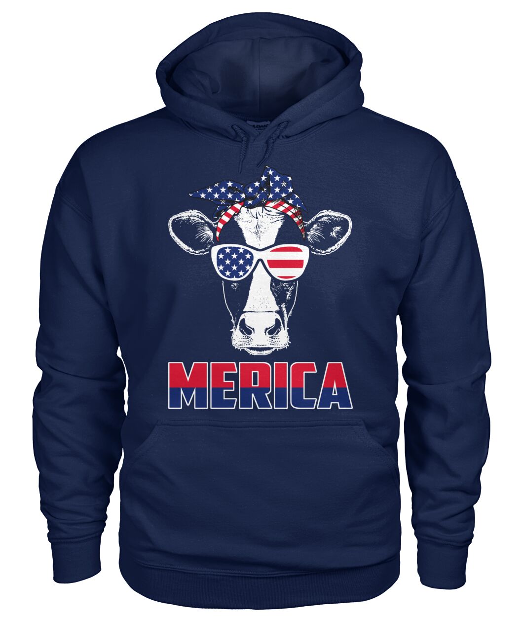 Merica cow lovers - funny design unisex  t-shirt , Hoodies - myfunfarm
