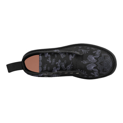 Black cow pattern Martin Boots for Women