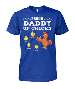 Proud daddy of chicks -  t-shirt, hoodies Gift for Father's day