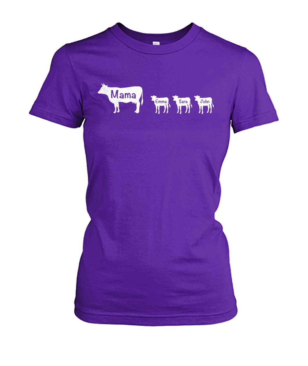 Custom name - Personalized Mama Cow unisex  t-shirt , Hoodies