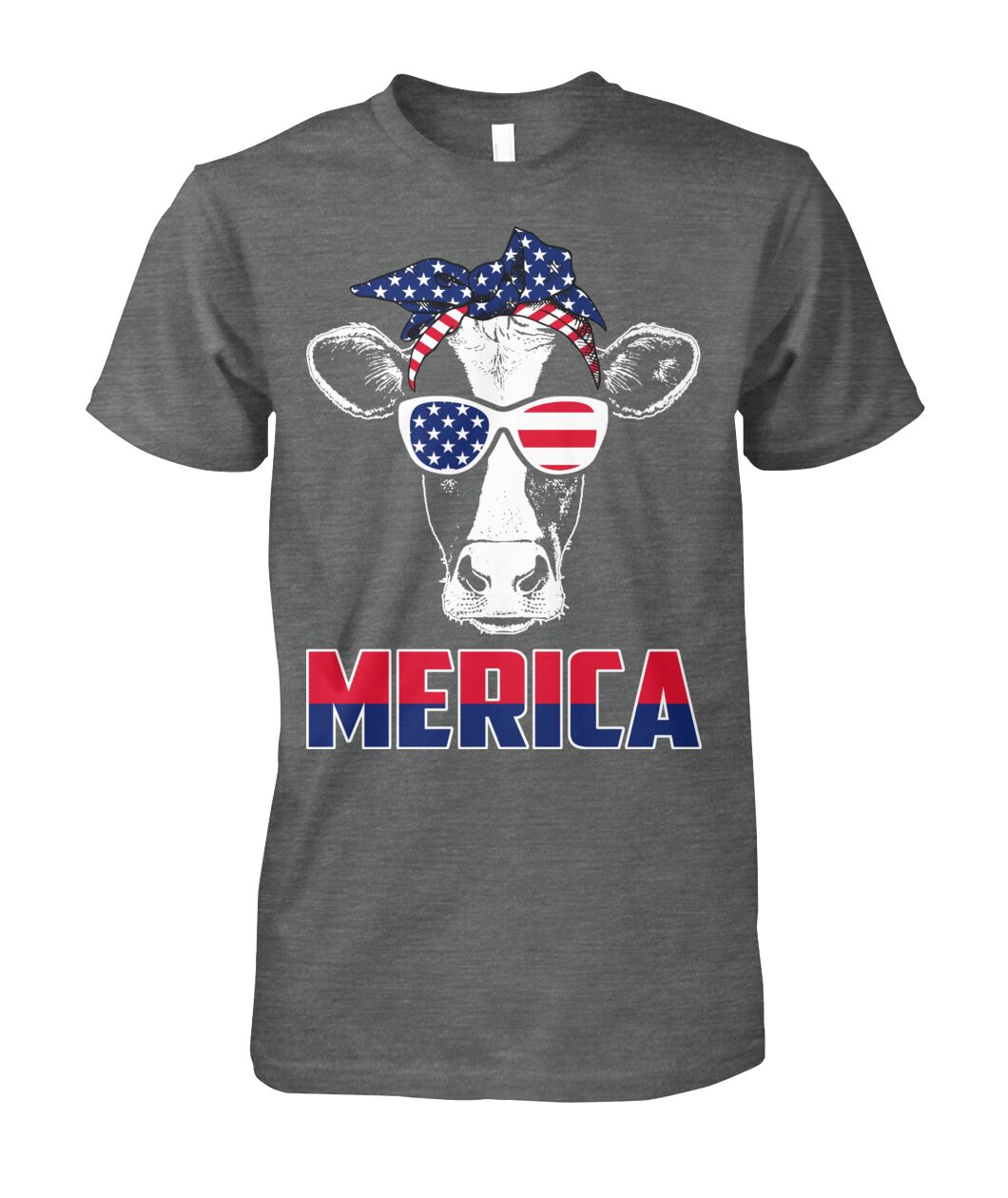 Merica cow lovers - funny design unisex  t-shirt , Hoodies - myfunfarm