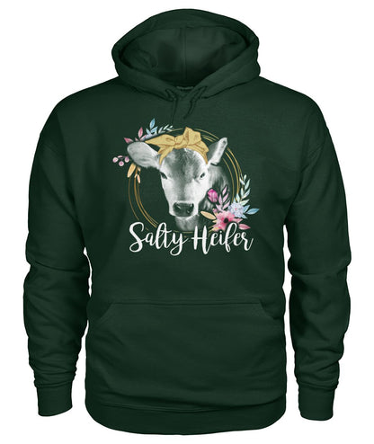 Salty heifer  - Men's and Women's t-shirt , Vneck, Hoodies - myfunfarm - clothing acceessories shoes for cow lovers, pig, horse, cat, sheep, dog, chicken, goat farmer