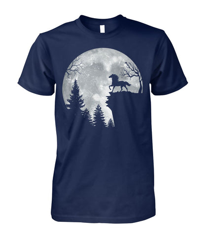Horse in the Moon - Halloween unisex  t-shirt , Hoodies