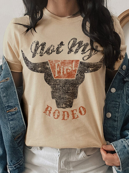 Not My First Rodeo -Western T-Shirts Vintage - myfunfarm