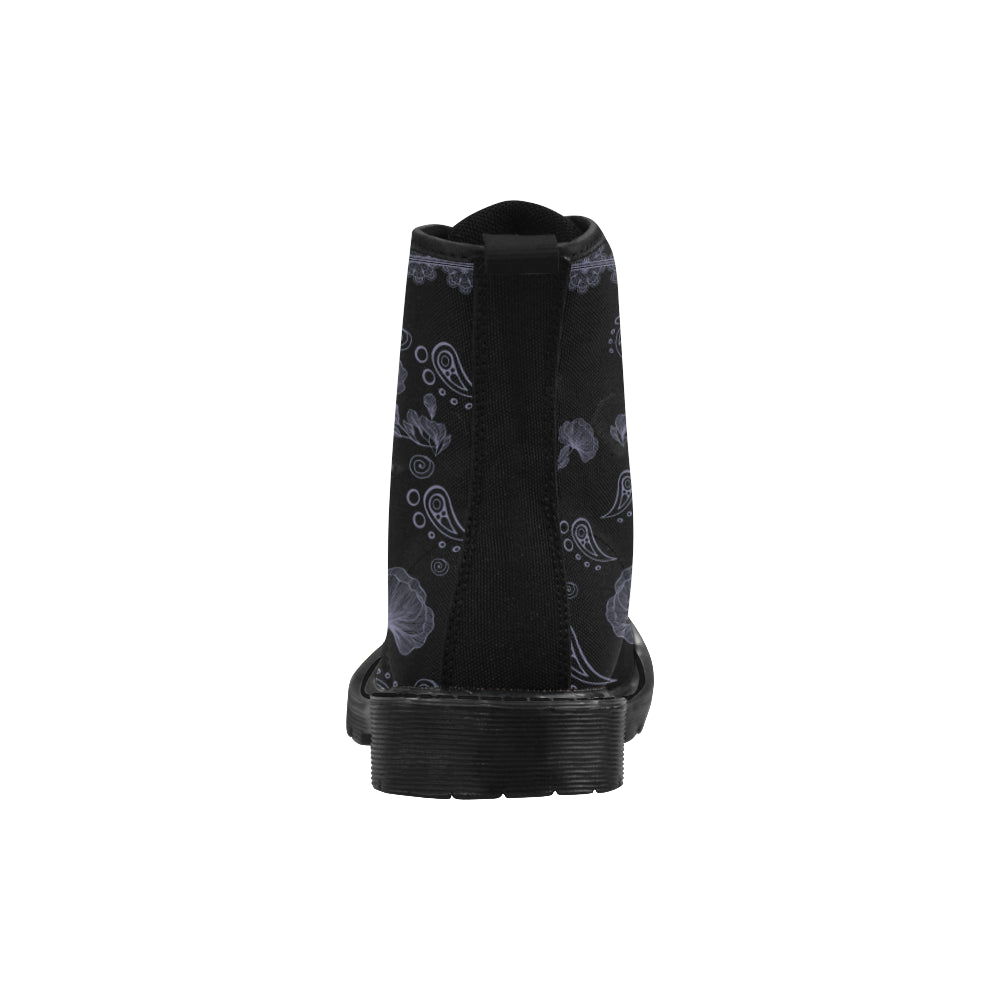Black cow pattern Martin Boots for Women