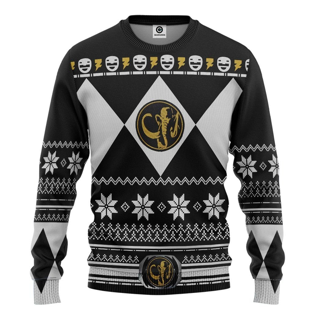 Black Power Ranger - Cosplay Tshirt Hoodies Sweatshirt - Apparel