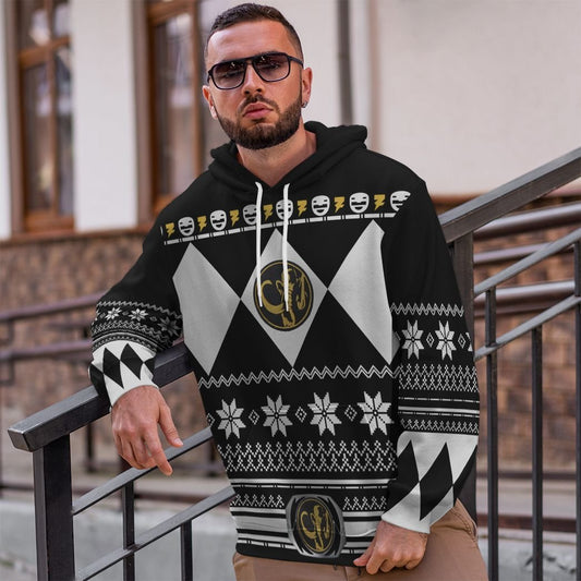 Black Power Ranger - Cosplay Tshirt Hoodies Sweatshirt - Apparel