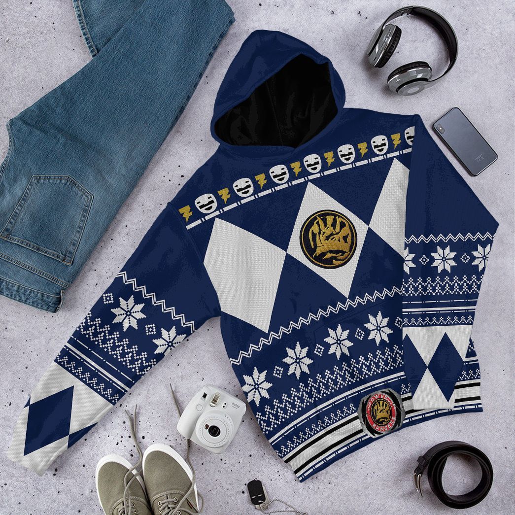 Blue Power Ranger - Cosplay Tshirt Hoodies Sweatshirt - Apparel