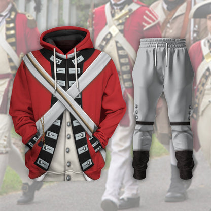 British Army Red Coat Tracksuit - Cosplay Historical Costumes - Apparel - myfunfarm
