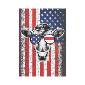 Flag print cow - 4th of july - myfunfarm - clothing acceessories shoes for cow lovers, pig, horse, cat, sheep, dog, chicken, goat farmer