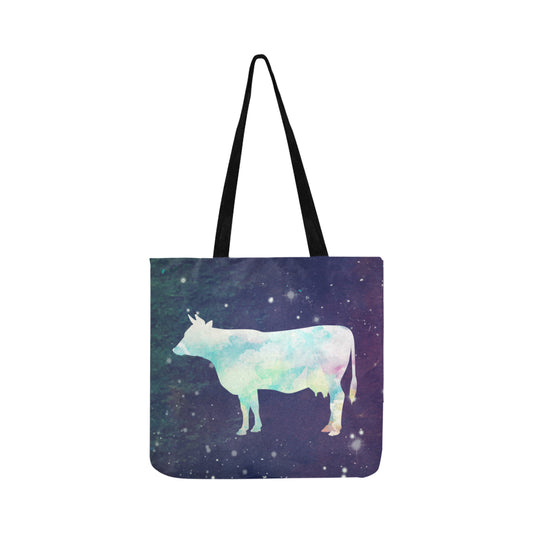 Cow color print Tote bag sk00016 Reusable Shopping Bag Model 1660 (Two sides) - myfunfarm - clothing acceessories shoes for cow lovers, pig, horse, cat, sheep, dog, chicken, goat farmer