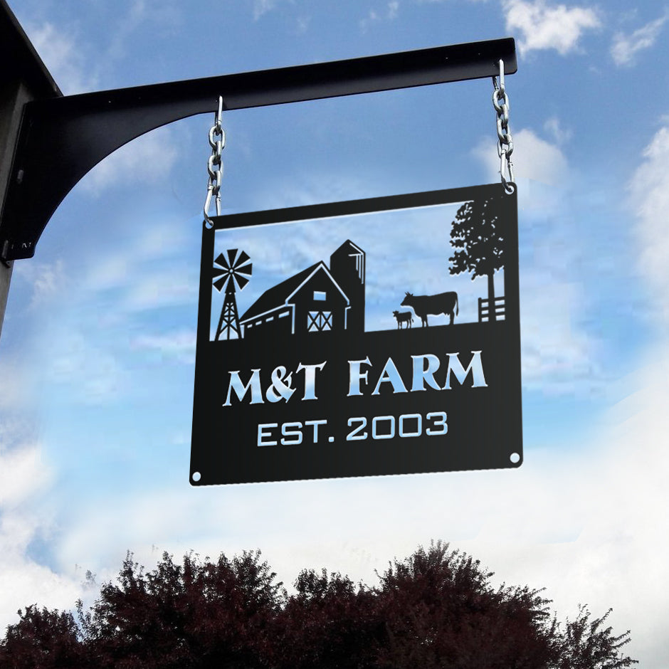 Custom Metal Sign Farmhouse Decor - myfunfarm