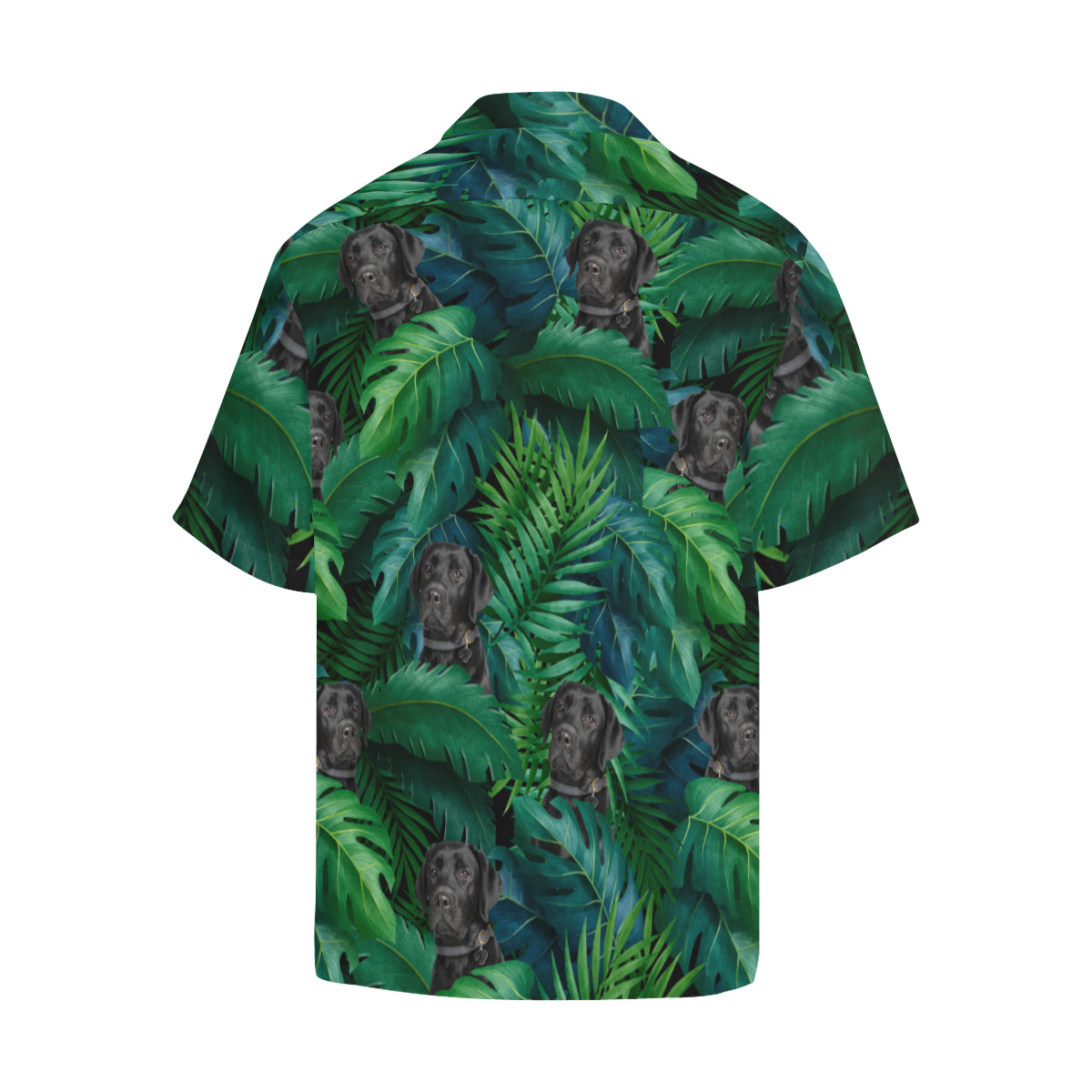 Black labrador Hawaiian Shirt - myfunfarm - clothing acceessories shoes for cow lovers, pig, horse, cat, sheep, dog, chicken, goat farmer