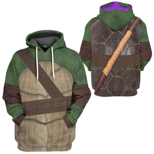 Donatello TMNT Don Donnie Custom Tshirt Hoodie sweatshirt - Apparel