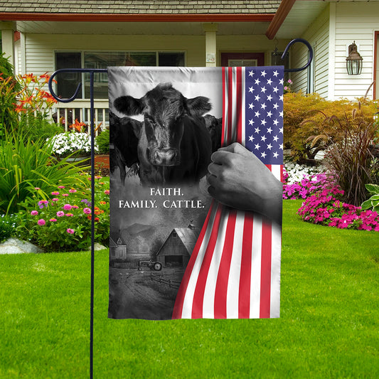 Faith Family Cattle - Flag USA - myfunfarm