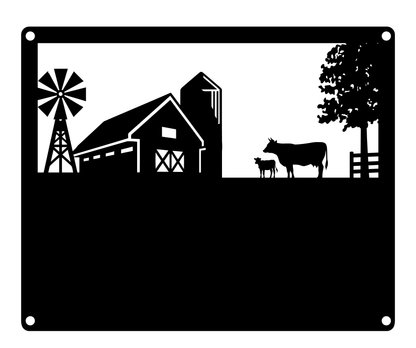 Custom Metal Sign Farmhouse Decor - myfunfarm