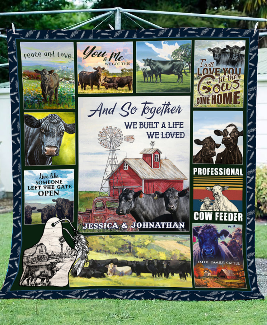 And so together we built a life we loved  - Lightweight Fleece Blanket  and Quilt - myfunfarm