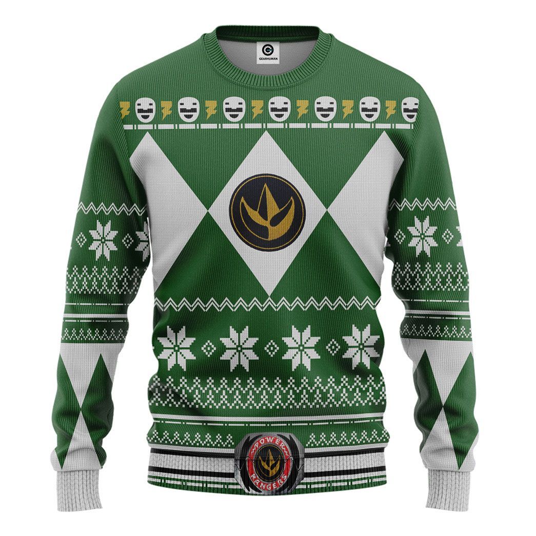 Green Power Ranger - Cosplay Tshirt Hoodies Sweatshirt - Apparel