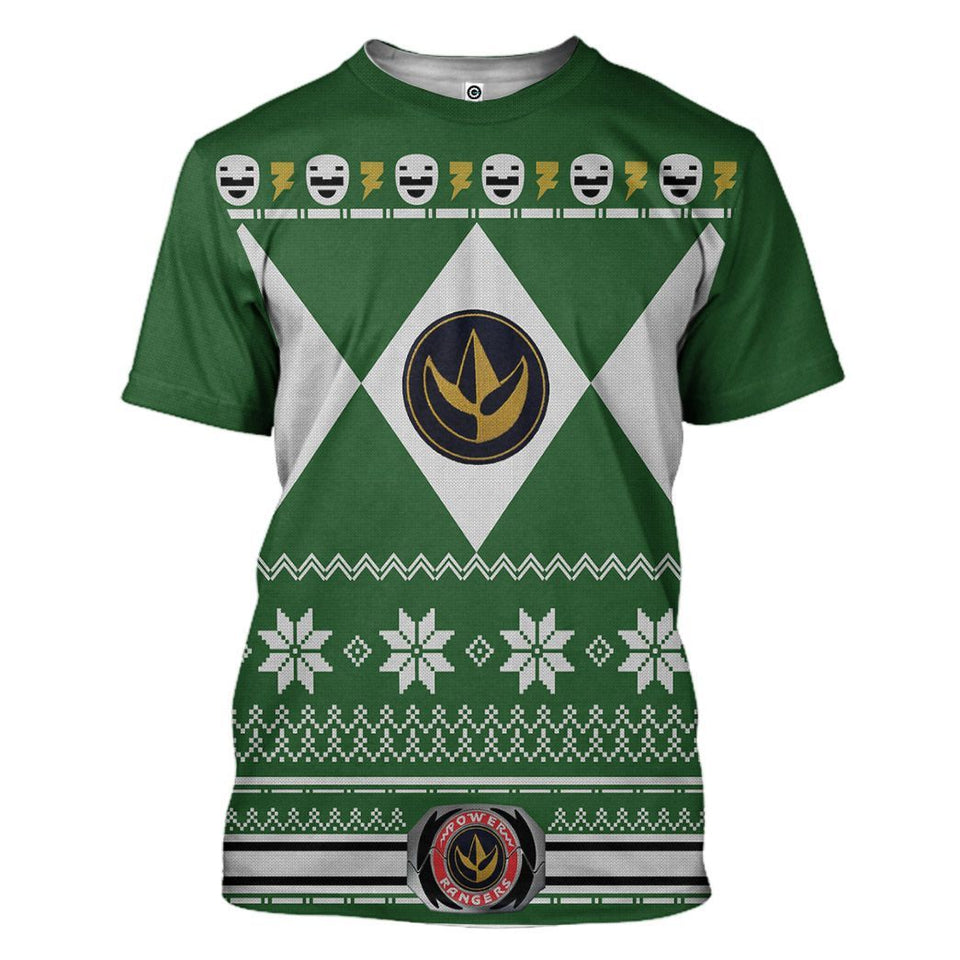 Green Power Ranger - Cosplay Tshirt Hoodies Sweatshirt - Apparel