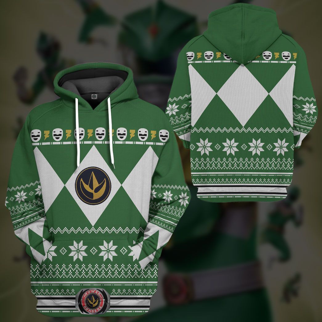 Green Power Ranger - Cosplay Tshirt Hoodies Sweatshirt - Apparel