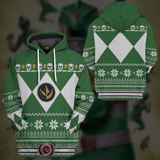 Green Power Ranger - Cosplay Tshirt Hoodies Sweatshirt - Apparel