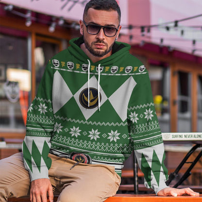 Green Power Ranger - Cosplay Tshirt Hoodies Sweatshirt - Apparel