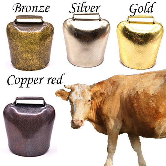 Cow Horse Sheep Grazing Copper Bells Metal Thicken Anti-Lost Cattle Sheep Copper Bell Loud Crisp Spread Farther Cow Prevent Loss