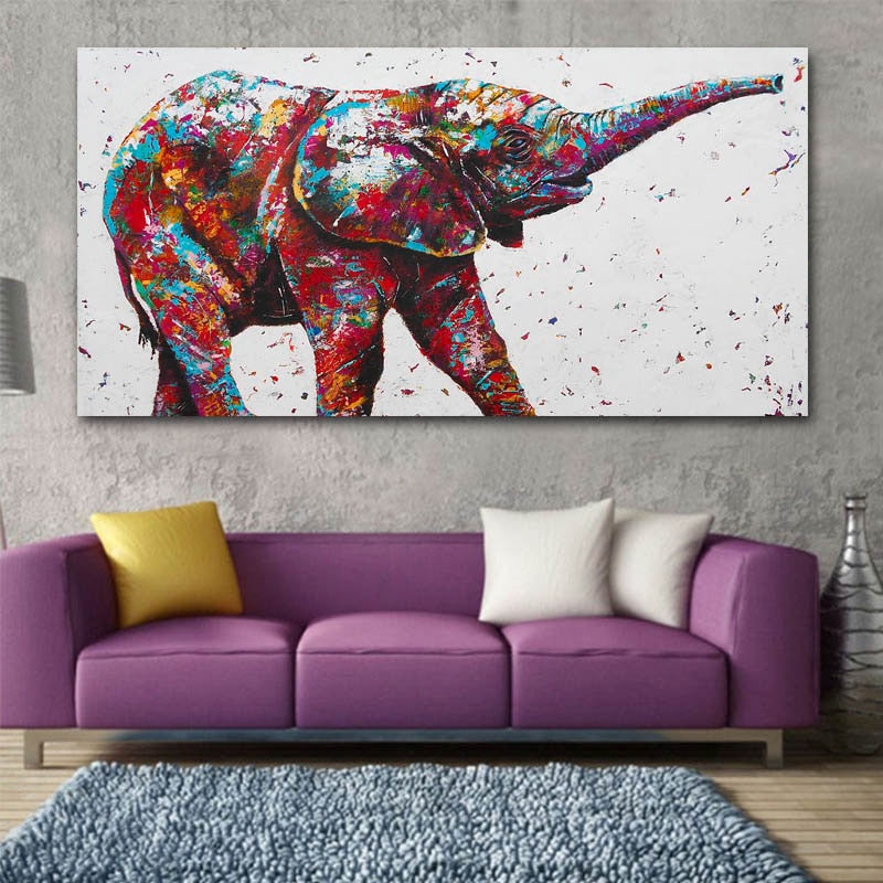 Art Two Running Horses Canvas Painting home decor - myfunfarm