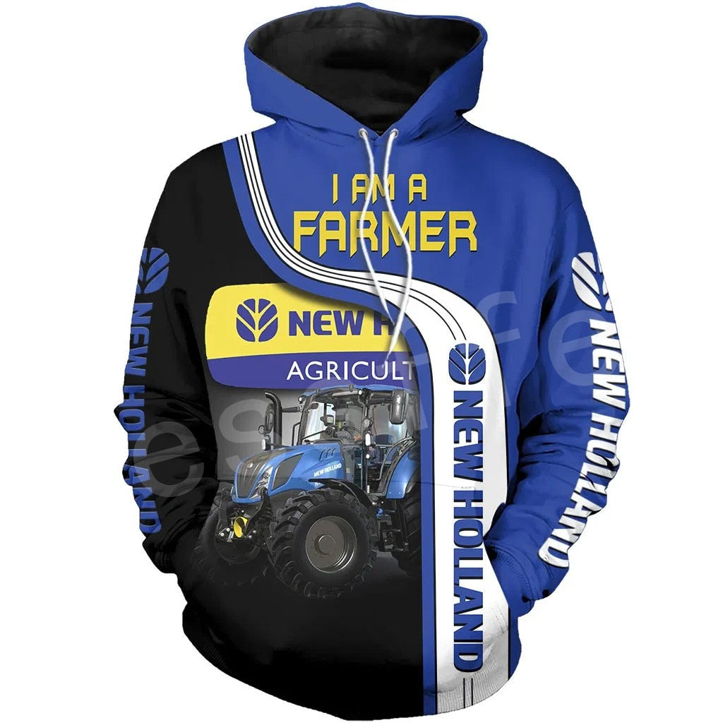 I am a farmer  3DPrint Unisex Zipper, Hoodies, Sweatshirts - myfunfarm