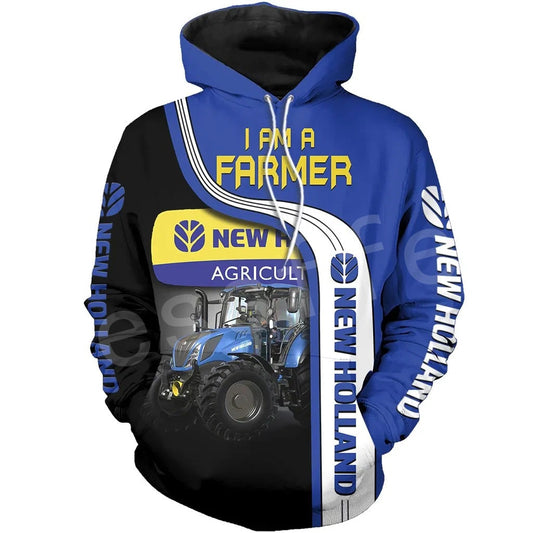 I am a farmer  3DPrint Unisex Zipper, Hoodies, Sweatshirts - myfunfarm