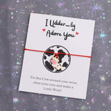 I Udder-ly Adore You Bracelet Jewellery for Cow Lover Gift