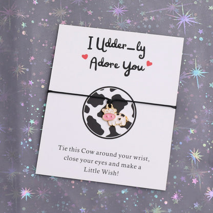 I Udder-ly Adore You Bracelet Jewellery for Cow Lover Gift - myfunfarm