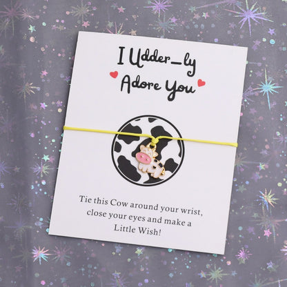 I Udder-ly Adore You Bracelet Jewellery for Cow Lover Gift - myfunfarm