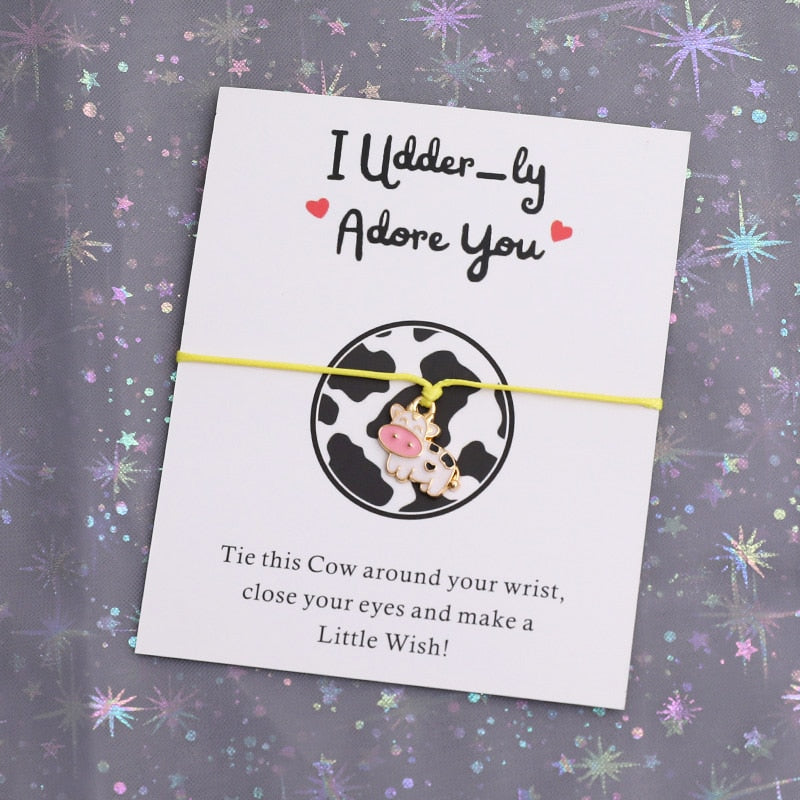 I Udder-ly Adore You Bracelet Jewellery for Cow Lover Gift - myfunfarm