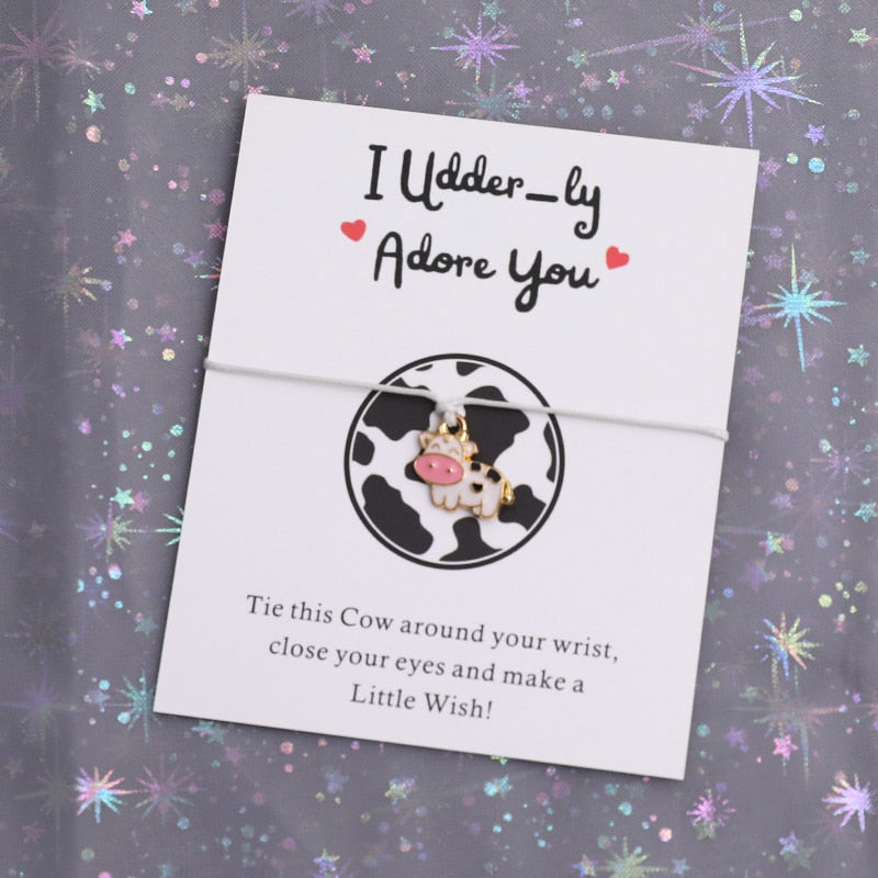 I Udder-ly Adore You Bracelet Jewellery for Cow Lover Gift - myfunfarm