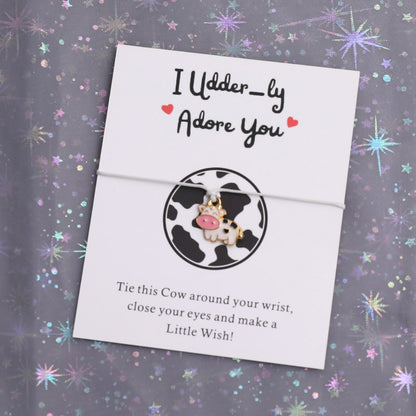 I Udder-ly Adore You Bracelet Jewellery for Cow Lover Gift - myfunfarm