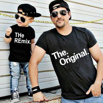 The Original Remix Family Matching Outfits Daddy Mom Kids T-shirt Father's Day Gift