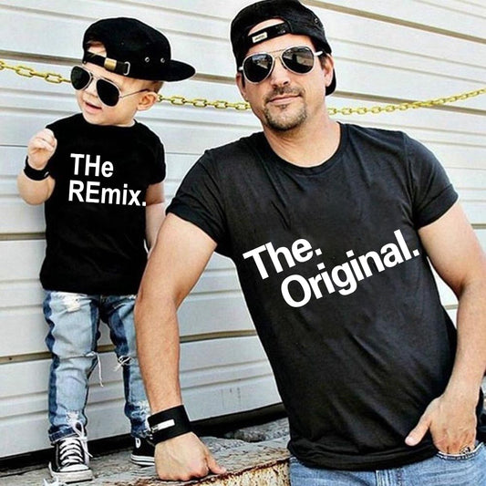 The Original Remix Family Matching Outfits Daddy Mom Kids T-shirt Father's Day Gift