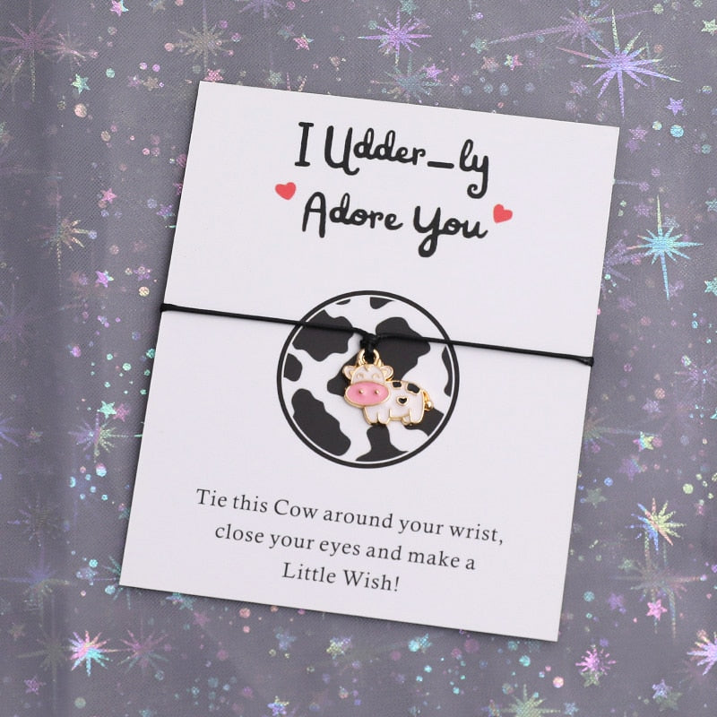 I Udder-ly Adore You Bracelet Jewellery for Cow Lover Gift - myfunfarm