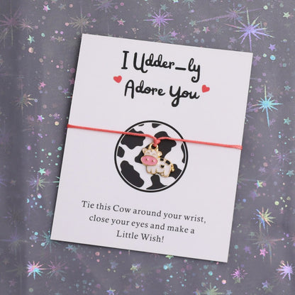 I Udder-ly Adore You Bracelet Jewellery for Cow Lover Gift - myfunfarm