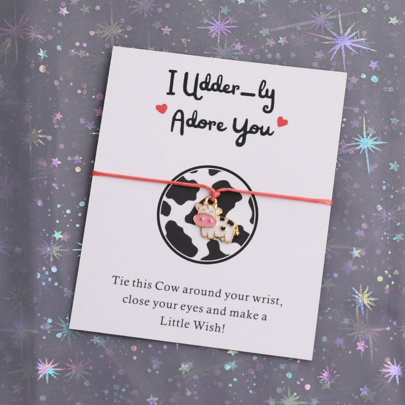 I Udder-ly Adore You Bracelet Jewellery for Cow Lover Gift