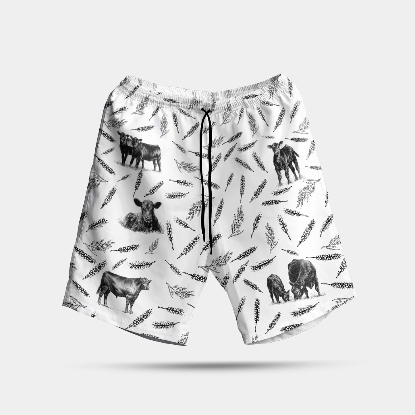 Cattle pattern - Hawaiian Shirt, Shorts for adult and youth - myfunfarm
