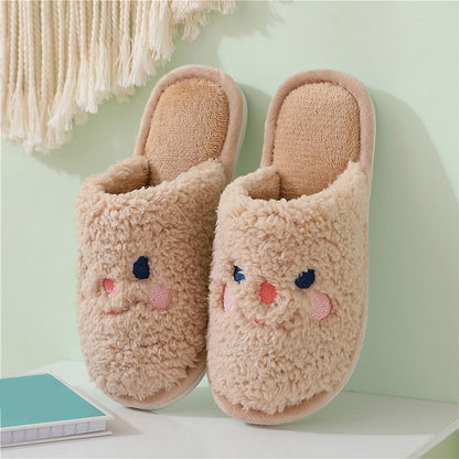Cute Cow House Slippers Warm Fluffy for Winter - myfunfarm