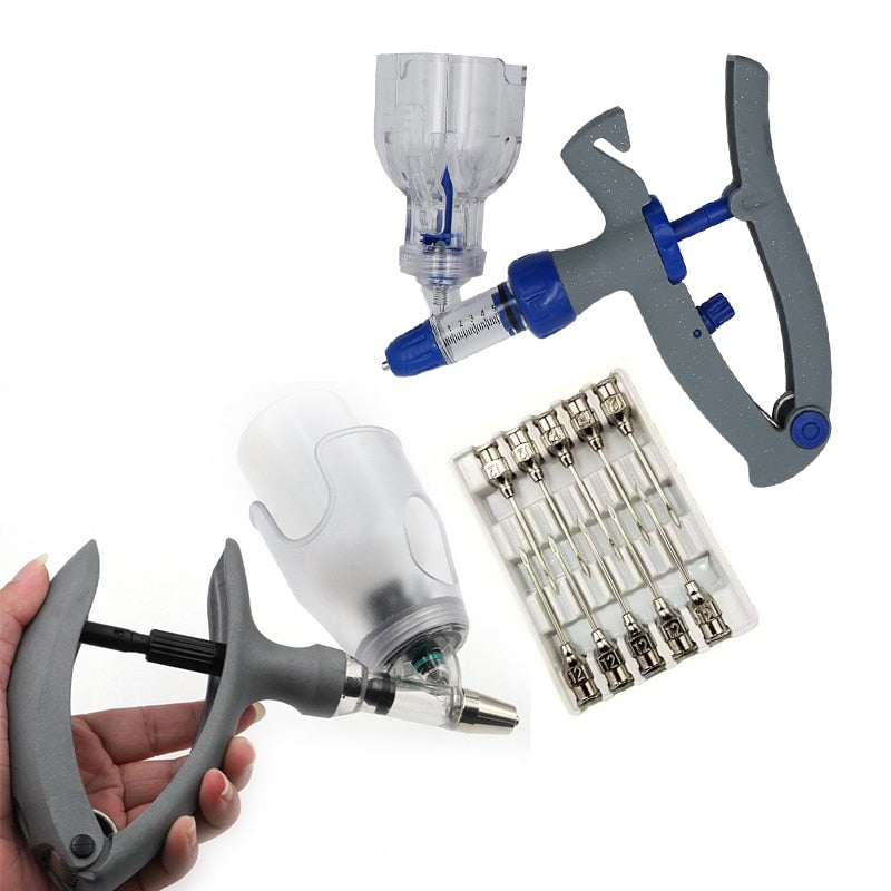 1ml/2ml /5ml Automatic Veterinary Continuous Syringe Animal Injection Adjustable Vaccine for livestock Pig Cattle Sheep