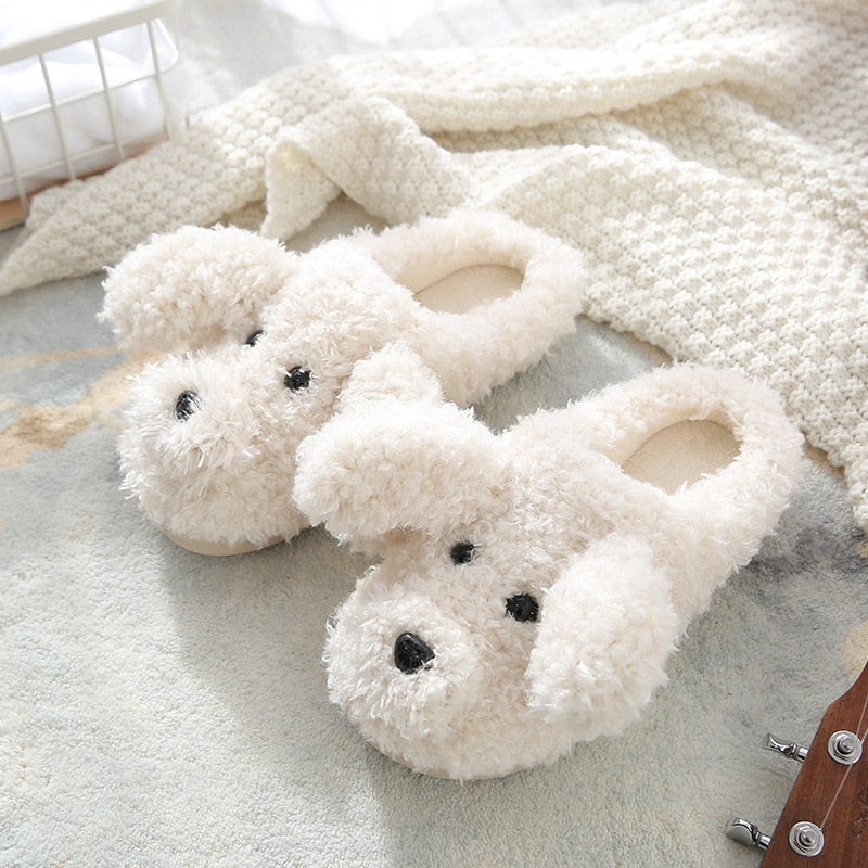 Cute Cow House Slippers Warm Fluffy for Winter - myfunfarm