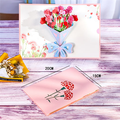 3D Pop Up Mothers Day Cards Gifts Floral Bouquet - myfunfarm