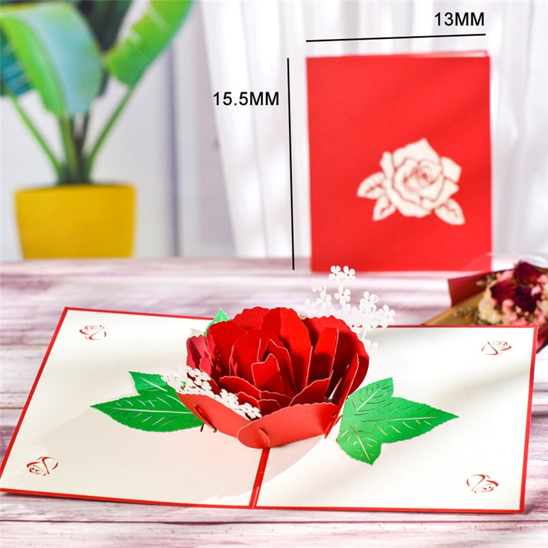 3D Pop Up Mothers Day Cards Gifts Floral Bouquet - myfunfarm